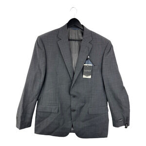 Lauren Ralph Lauren Men Lancaster Two Button Suit Jacket Gray Long Notch 44L New